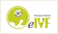 eIVF patient portal logo with flower